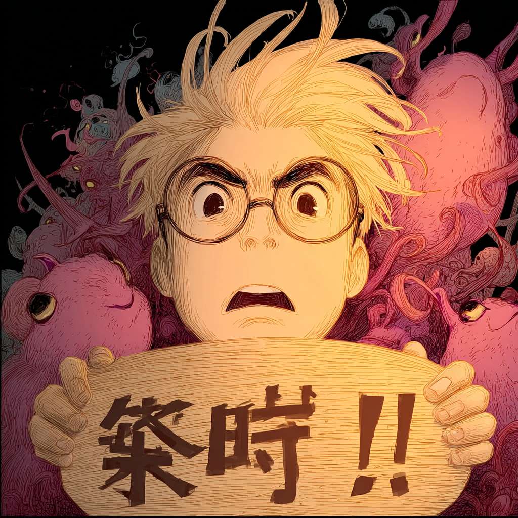 https://img-xpc-mj0.xpccdn.com/prod/upload/10e470f6-1d25-4b35-96b2-aac304659759/%E9%A5%BF%E9%A5%BF.png~tplv-5yakomv5zn-auto-v1%3A1024%3A0%3Aq75.jpg 以此为参考生成一个心烦意乱的图片 --ar 1:1 --v 7 --stylize 100 --fast --iw 1 --no 水印