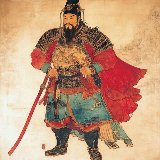 晚上不睡教的文生图作品《立绘 中国 古代 将军》 - 新片场AI创作