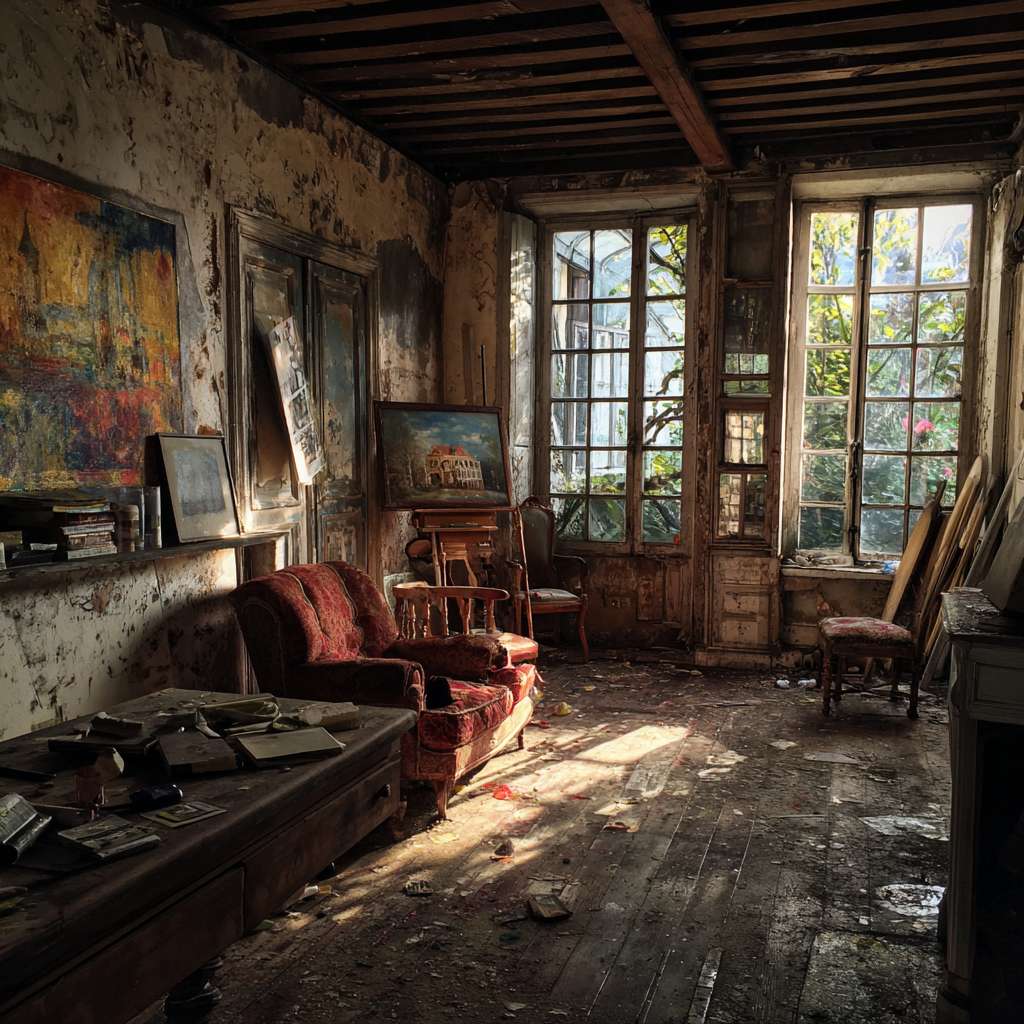 客厅场景图，空旷 --ar 1:1 --v 7 --stylize 100 --fast --no 水印