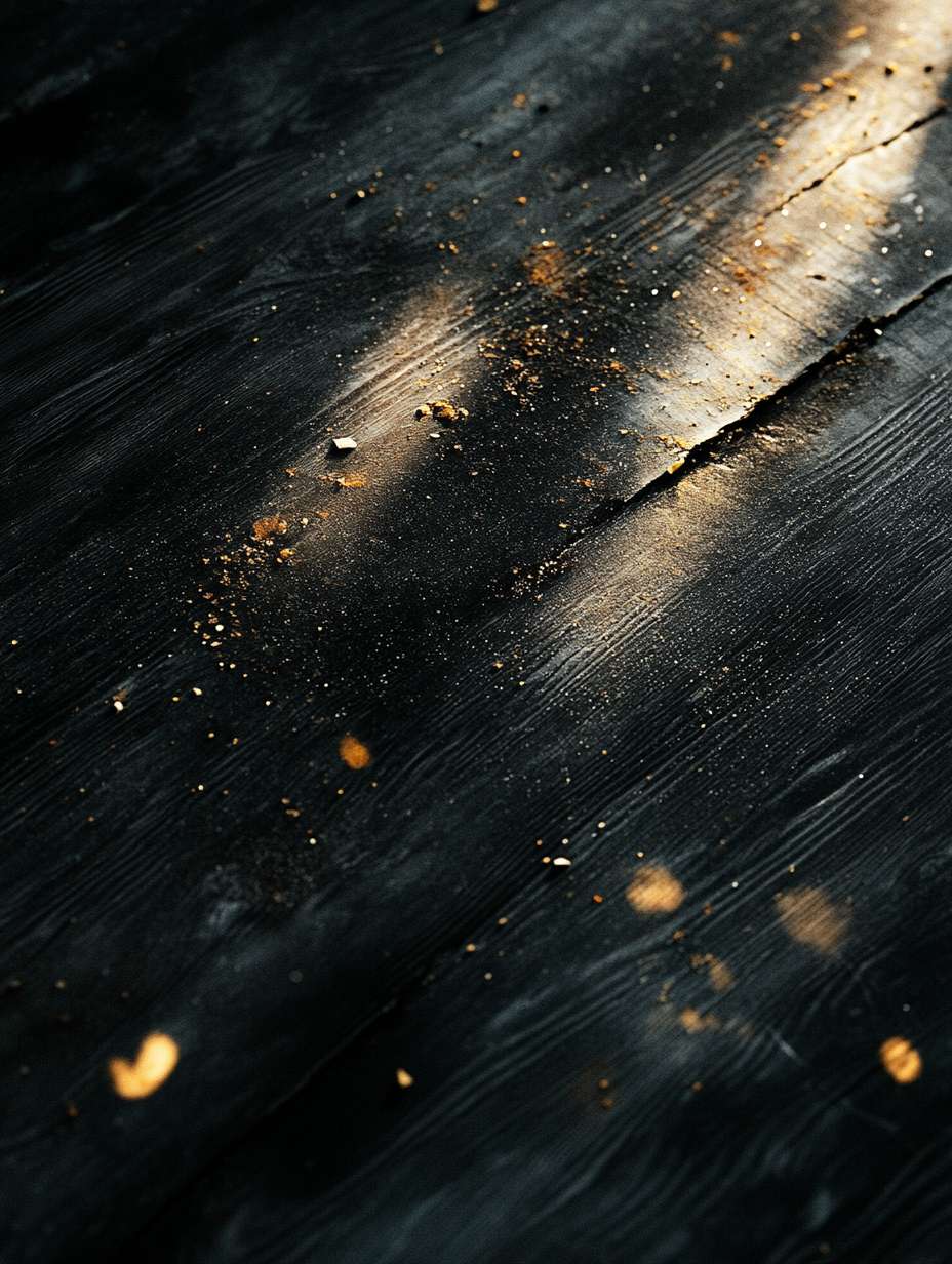 手工奶酪黑色背景和光斑,木纹桌面的照片 --ar 3:4 --v 6.1 --stylize 100 --fast