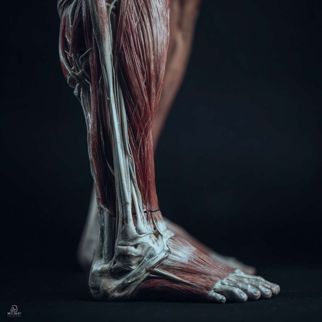 用泡沫轴放松小腿肌肉的动态照片 --ar 1:1 --v 7 --stylize 100 --fast --no 水印