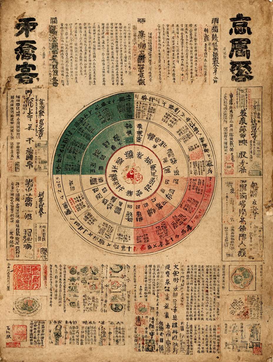 帮我做一张《伤寒舌鉴》古医书的图片做舌诊的背书图片 --ar 3:4 --v 7 --stylize 100 --fast --no 水印