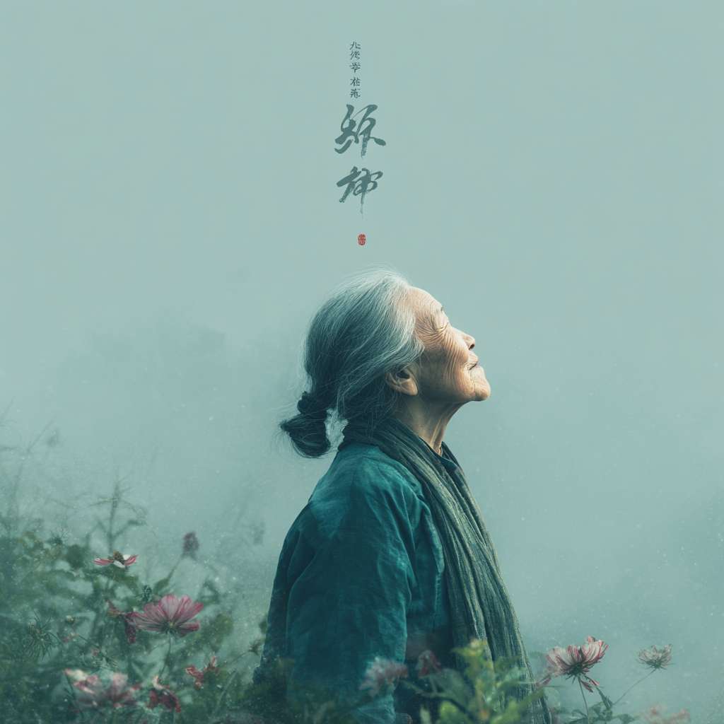 敬老节宣传海报 --ar 1:1 --v 7 --stylize 100 --fast --no 水印