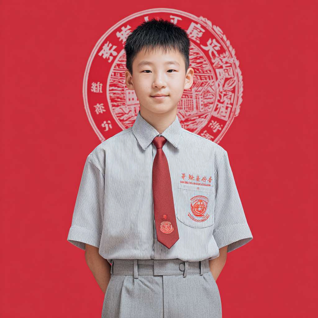 甘肃省居集小学学校校徽 --ar 1:1 --v 7 --stylize 100 --fast --no 水印