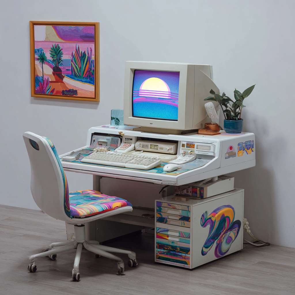 融入电脑桌上 --ar 1:1 --v 7 --stylize 100 --fast --no 水印