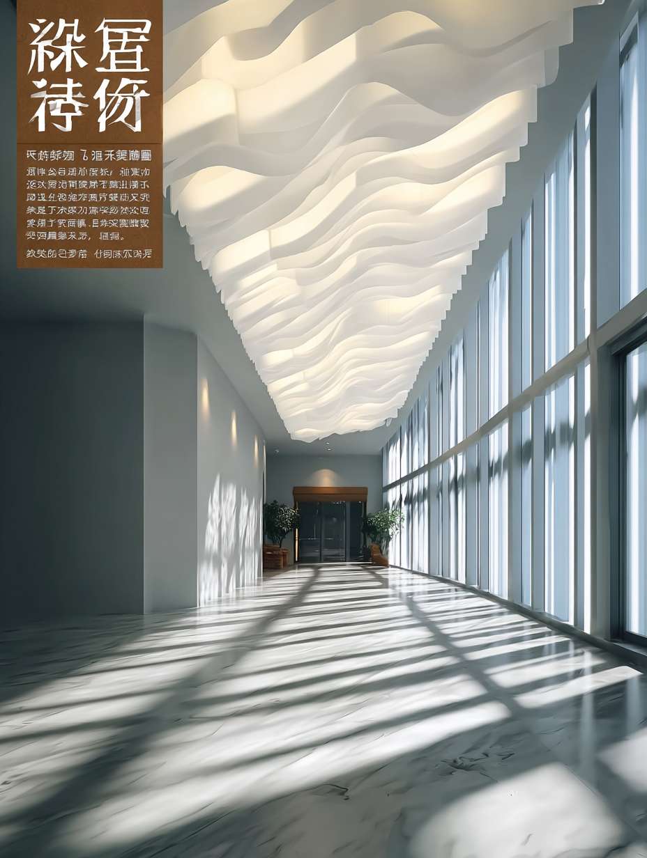 https://img-xpc-mj0.xpccdn.com/prod/upload/197eace3-d00b-4def-beee-80994451e69d/1.jpg~tplv-5yakomv5zn-auto-v1%3A1024%3A0%3Aq75.jpg 模仿这种图片 生产一张新的纹理纸吊顶图片 --ar 3:4 --v 7 --stylize 100 --fast --iw 1 --no 水印