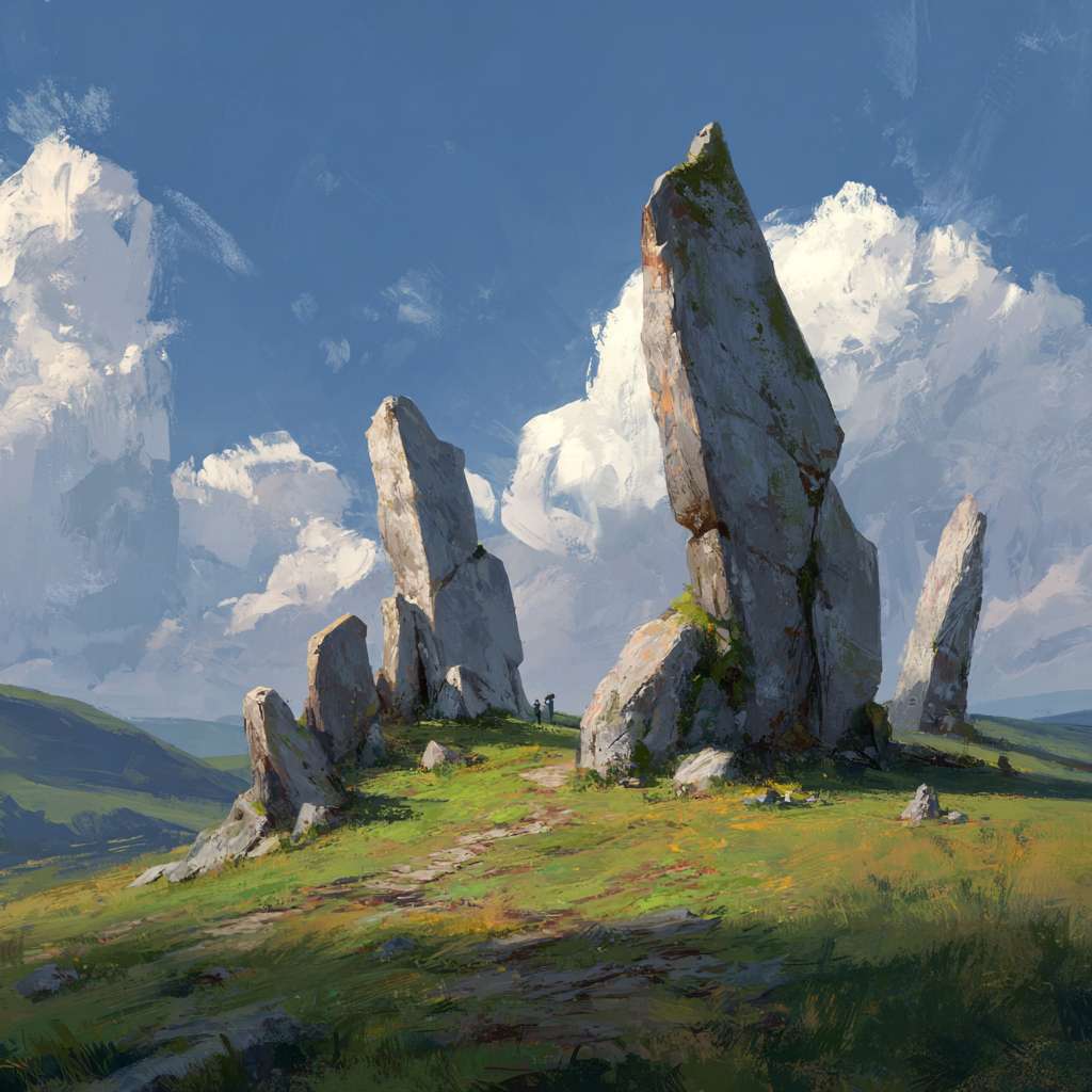 生成手绘风石头，要求自然生成的石头，并且倒在地上 --ar 1:1 --v 7 --stylize 100 --fast --no 水印