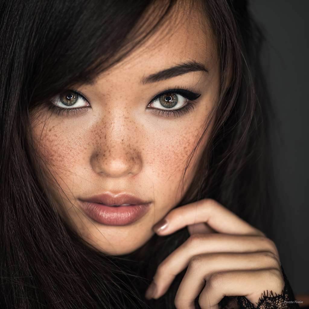 Asian beauty, fine skin, sexy, high resolution, professional photograph --ar 1:1 --v 7 --stylize 100 --fast