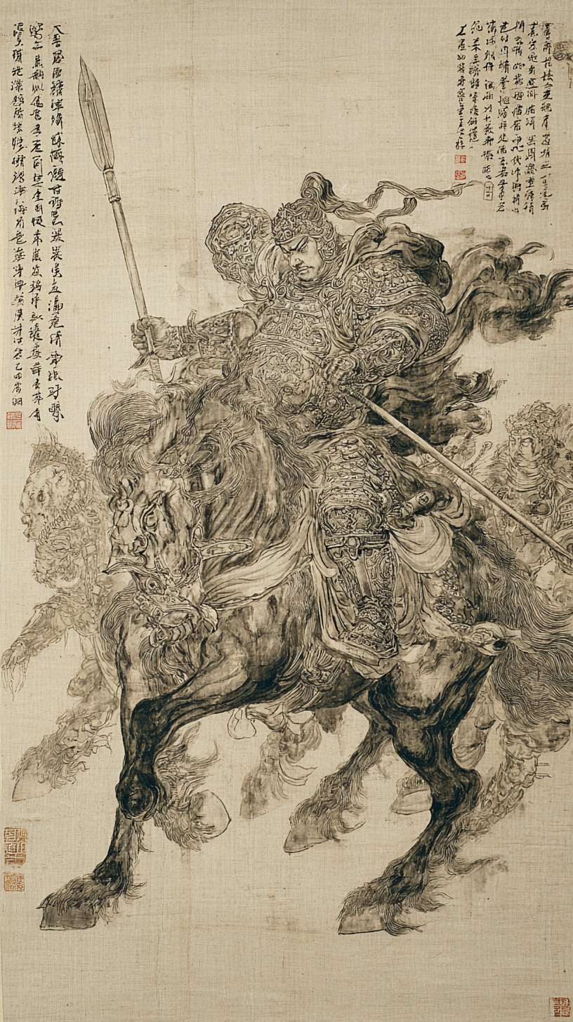 给我一张武馆，黑白水墨风，游戏背景，不需要文字 --ar 9:16 --v 7 --stylize 100 --fast --no 水印