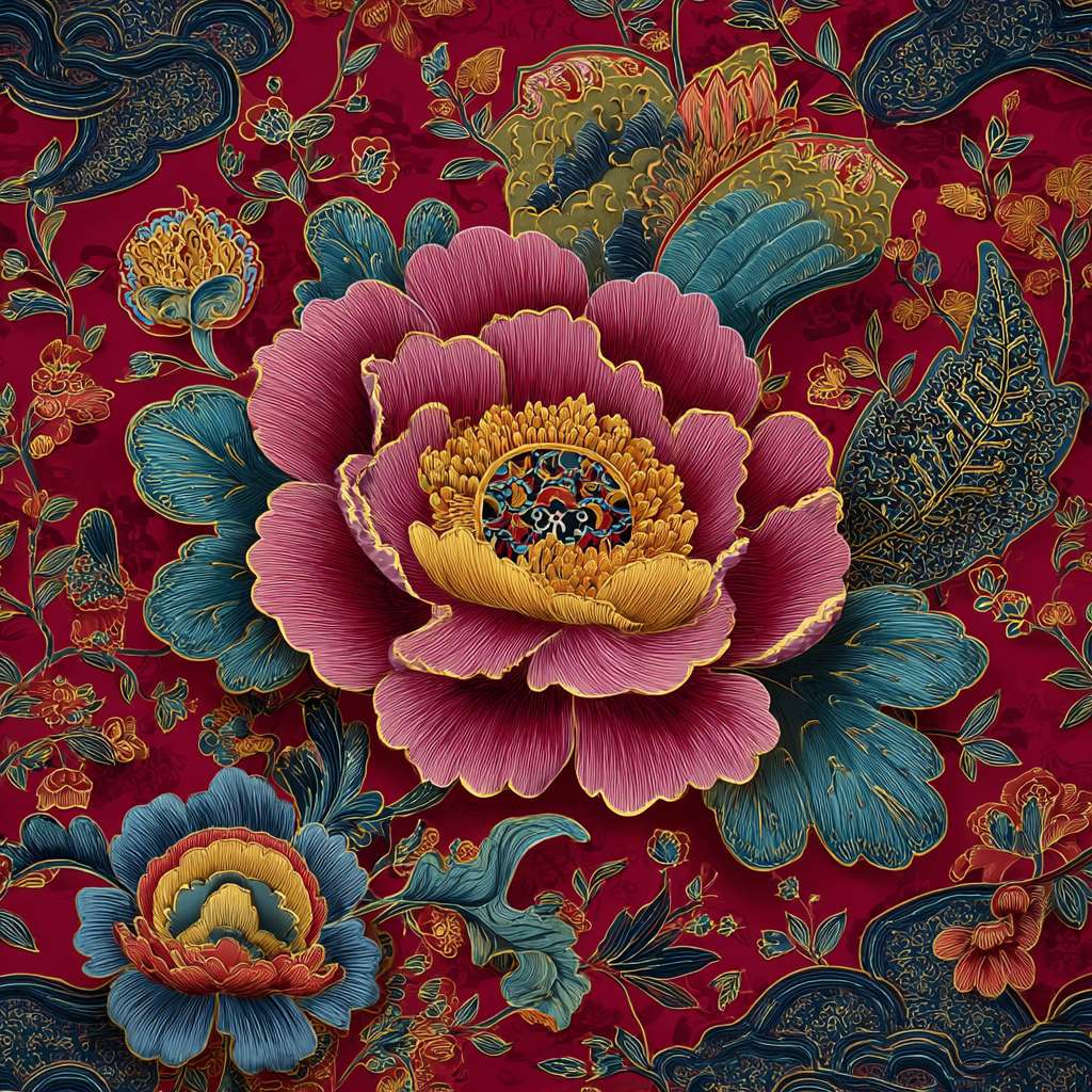 中国传统花纹，与月饼有关 --ar 1:1 --v 7 --stylize 100 --fast --no 水印