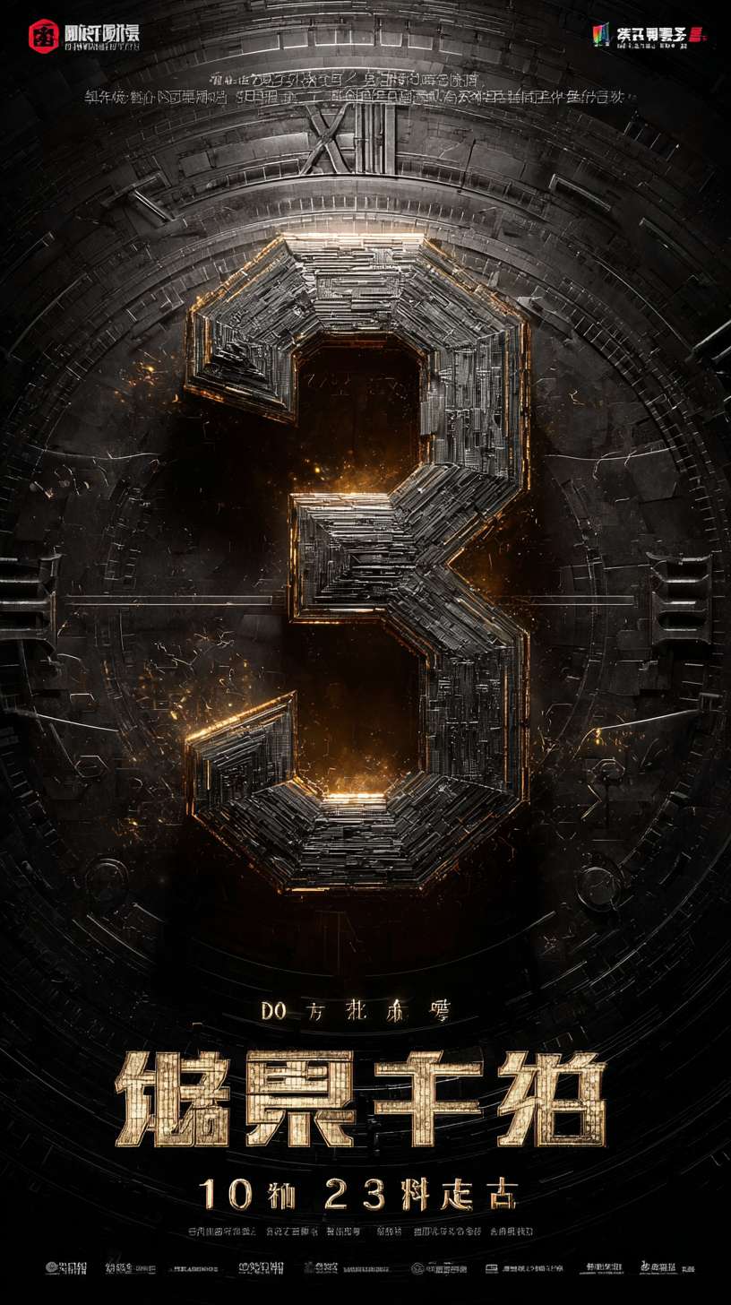 艺术字信息：立体字，正标题，副标题数字“3天”大中文字“10月业绩 转投倒计时 ”、字体创意造型，字体的是蜂窝造型，的边缘有光泽，有厚度，有创意，正面角度，高级审美，背景是时钟。有视觉冲击力体现紧迫感。
震撼的感觉有发光暖色调 --ar 9:16 --v 7 --stylize 100 --fast --no 水印