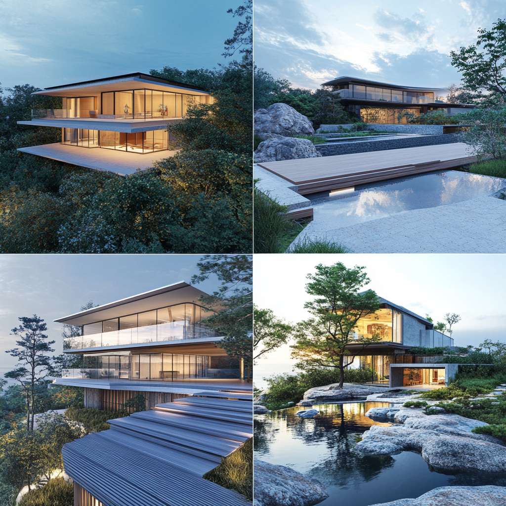 手机用户0204的文生图作品《我需要生成4张与日本建筑》 - 新片场AI创作
