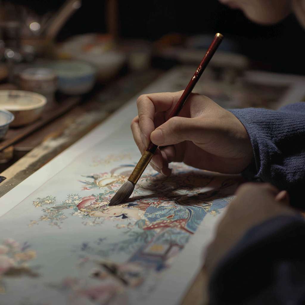 熟能生巧 --ar 1:1 --v 7 --stylize 100 --fast --no 水印